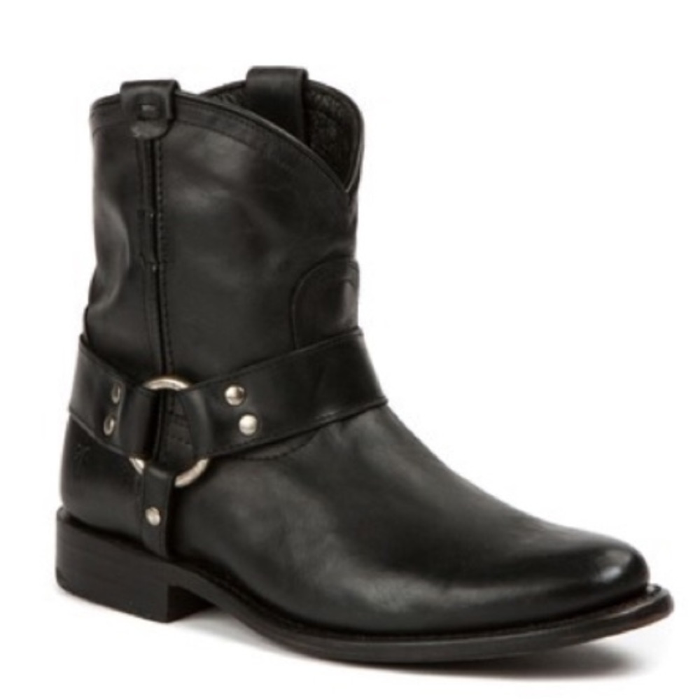 Frye Wyatt Harness Short Leather Boot